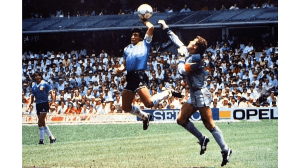The Maradona "Hand of God" Goal