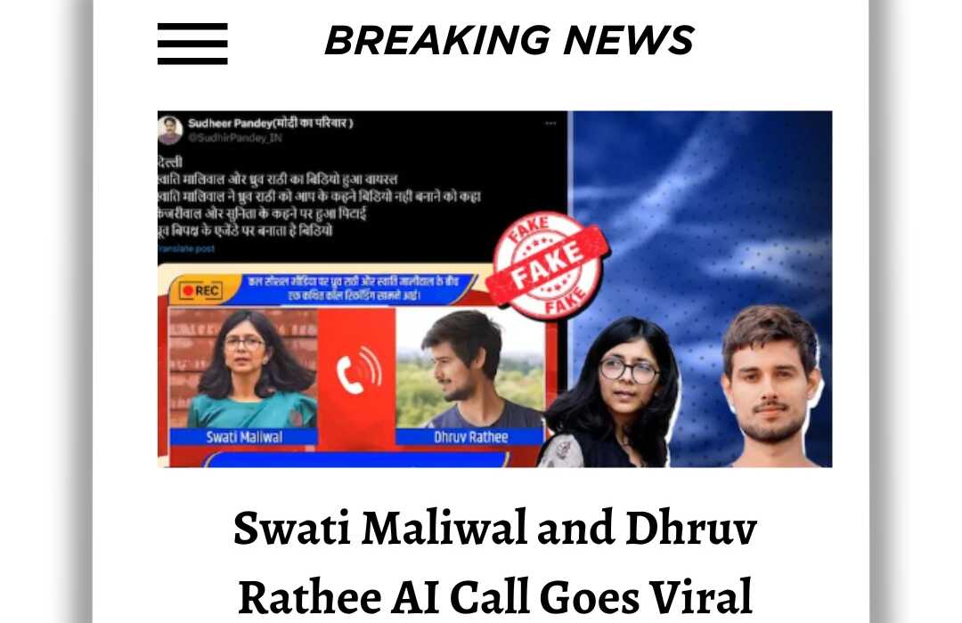 Swati Maliwal and Dhruv Rathee